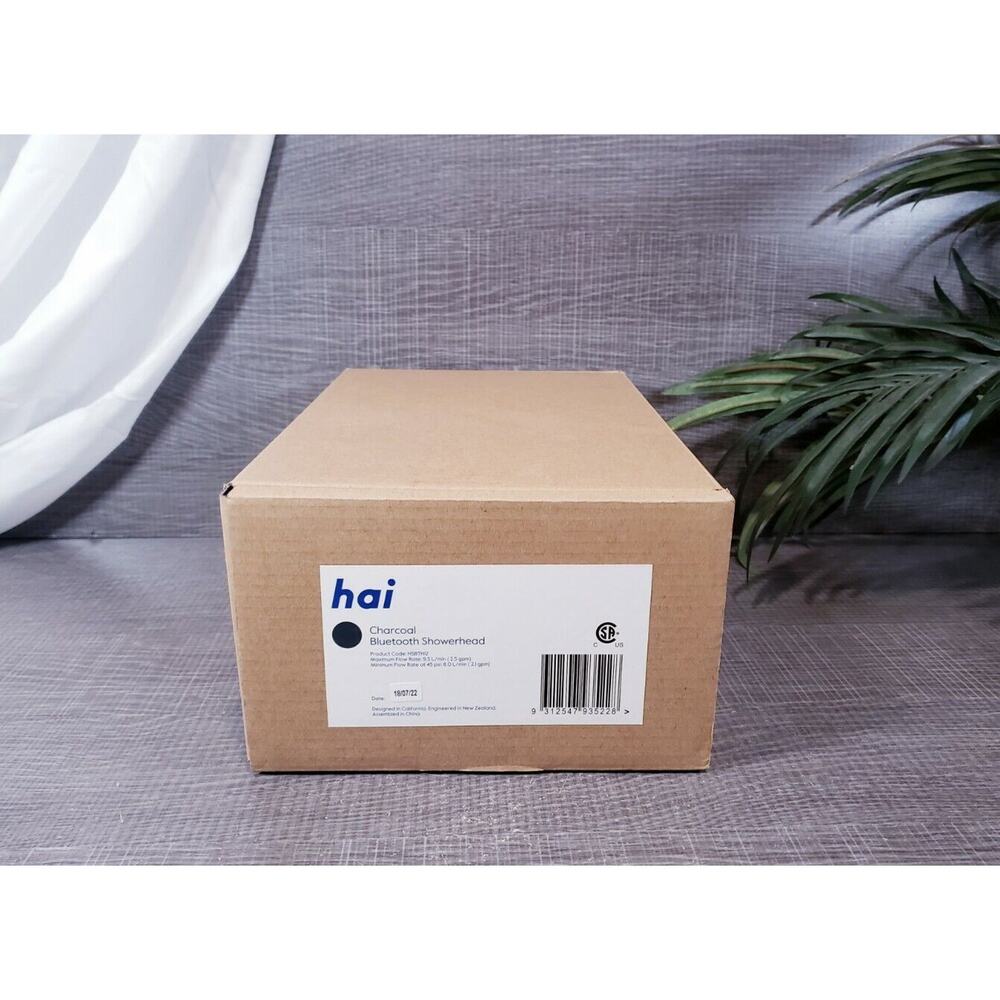 HAI SMART SPA-SHOWER SYSTEM SHOWERHEAD BLUETOOTH 1.8 GPM CHARCOAL- OPEN BOX